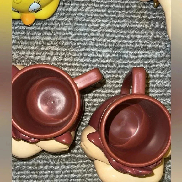 9 count Vintage Looney Tunes Warner Brothers Character Drinking Cups Mugs 3D - Picture 8 of 12